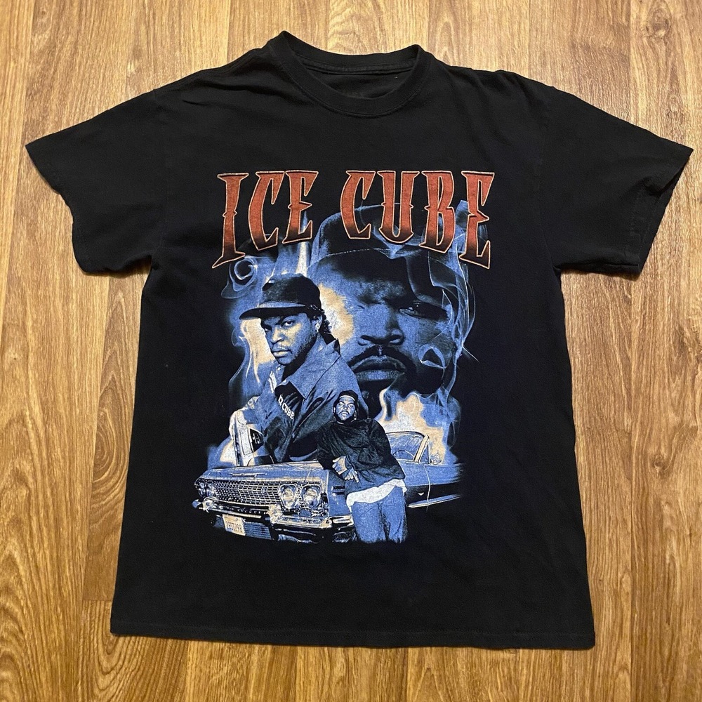 Ice Cube Shirt Adult Medium Short‎ Sleeve Rap Hiphop Graphic